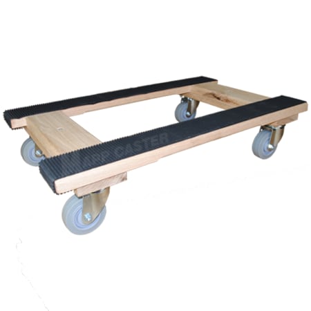 Mapp Caster Heavy Duty Furniture Dolly w/ 3-1/2" TPR Rubber Wheels - 800 Lbs Cap. B183035MIR